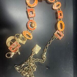 Chico's Orange Metal Belt